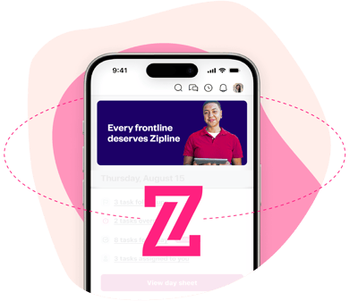 Phone with Z icon Every frontline deserves Zipline